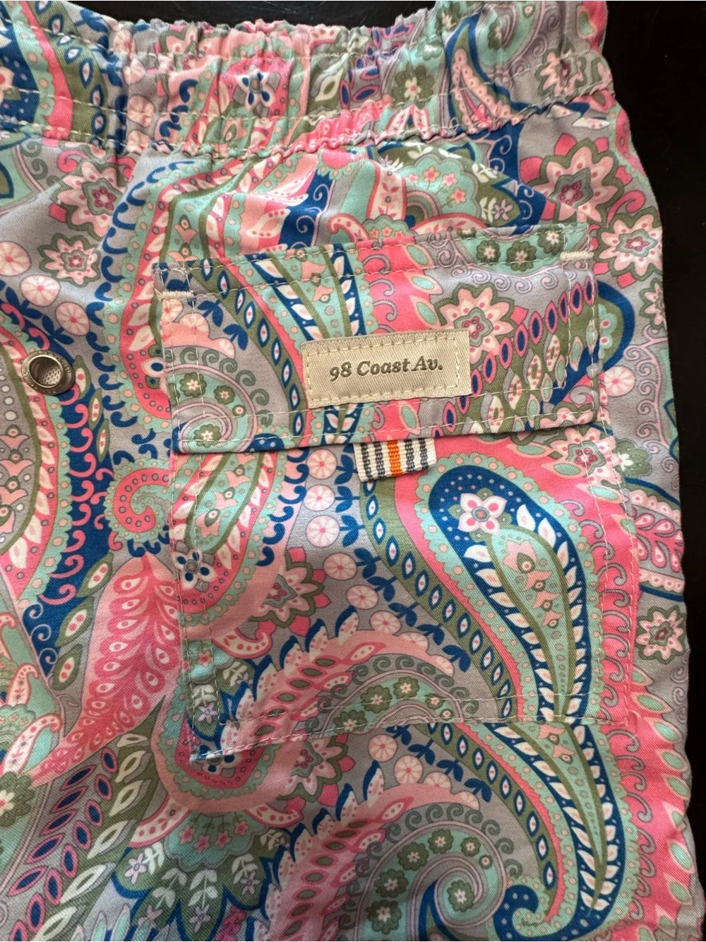 98 Coast Av Drawstring Boy’s Shorts - Multicolor Size M (8-10) EUC